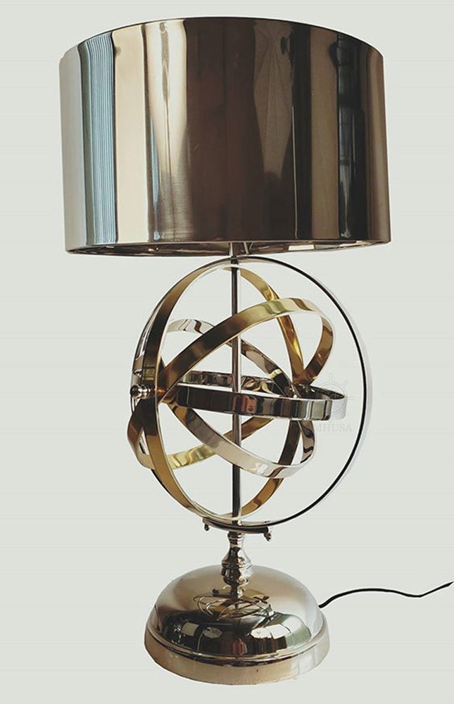 Aluminum Armillary Table Lamp