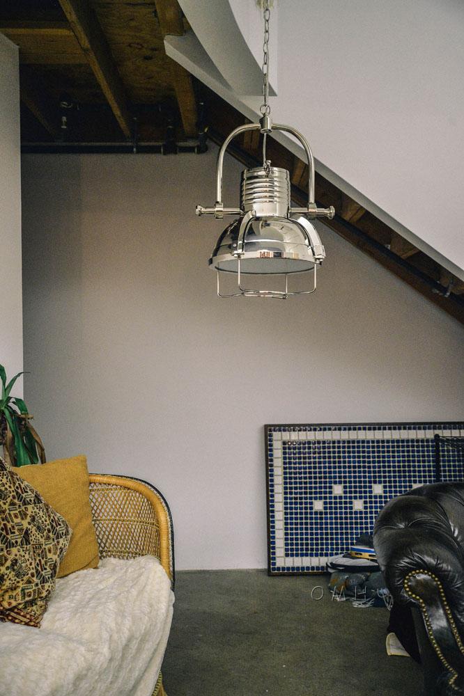 Large Steel Pendant Lamp