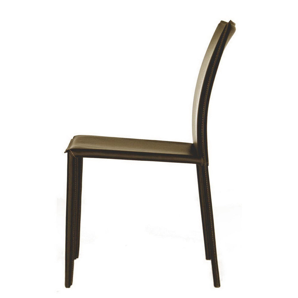 Baxton Studio Rockford Modern and Contemporary Taupe Bonded Leather Upholstered Dining Chair (Set of 2)