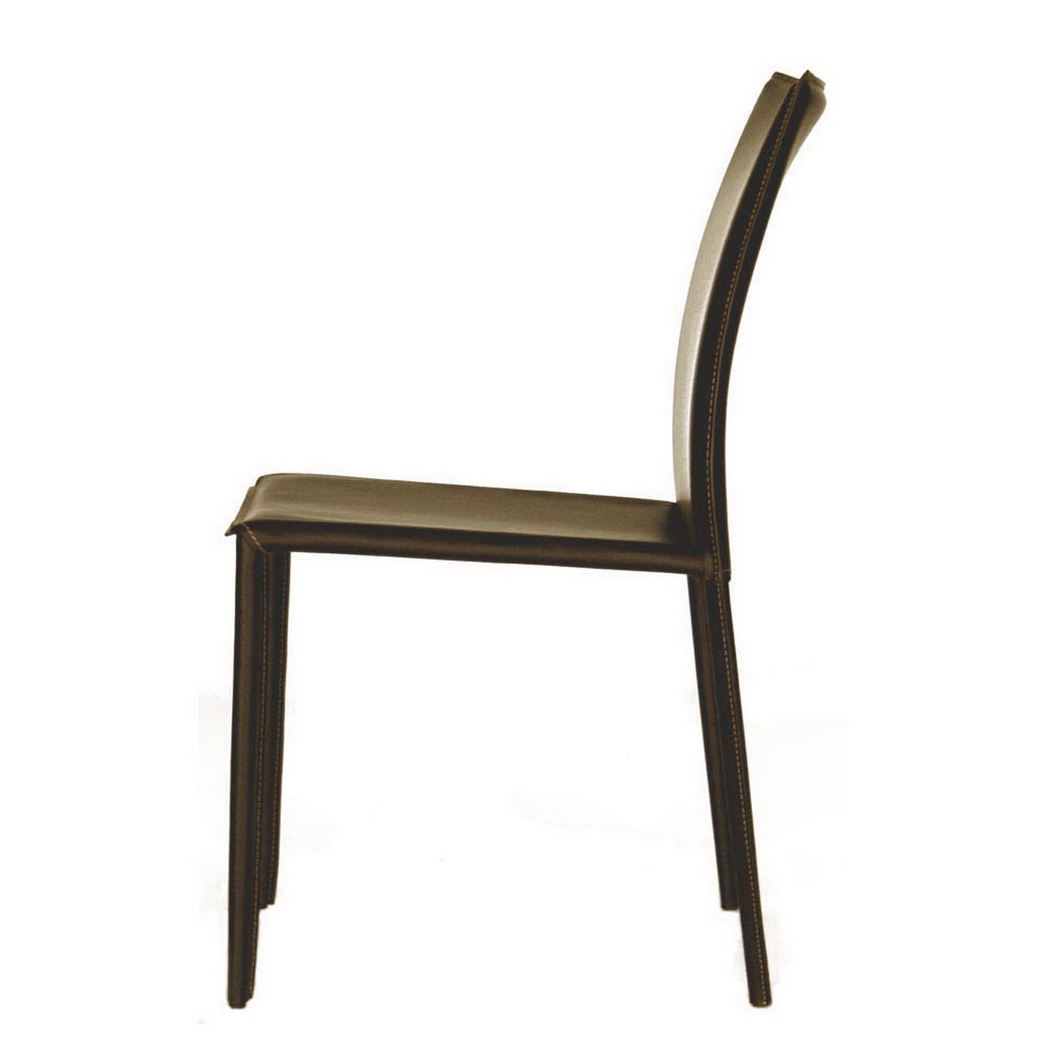 Baxton Studio Rockford Modern and Contemporary Taupe Bonded Leather Upholstered Dining Chair (Set of 2)