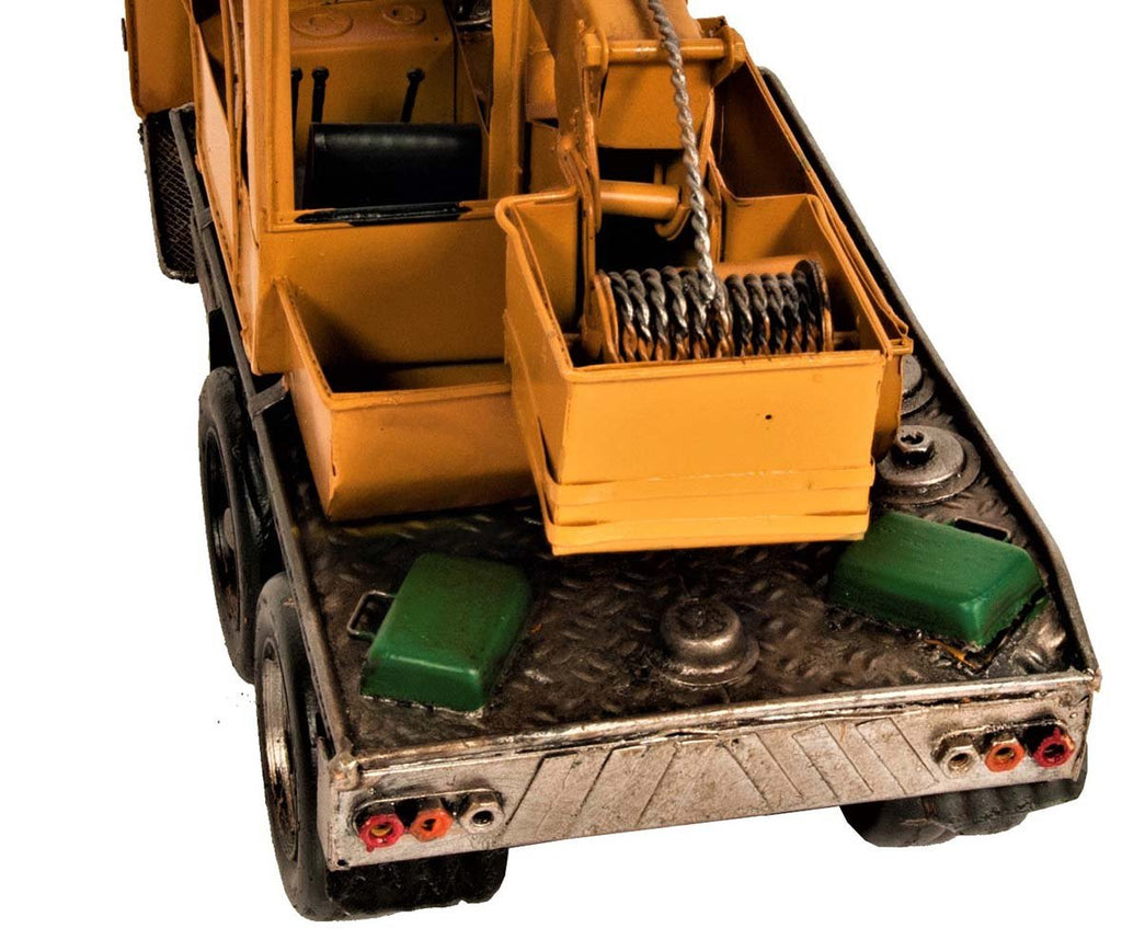 Metal Handmade Tin Crane Truck Model