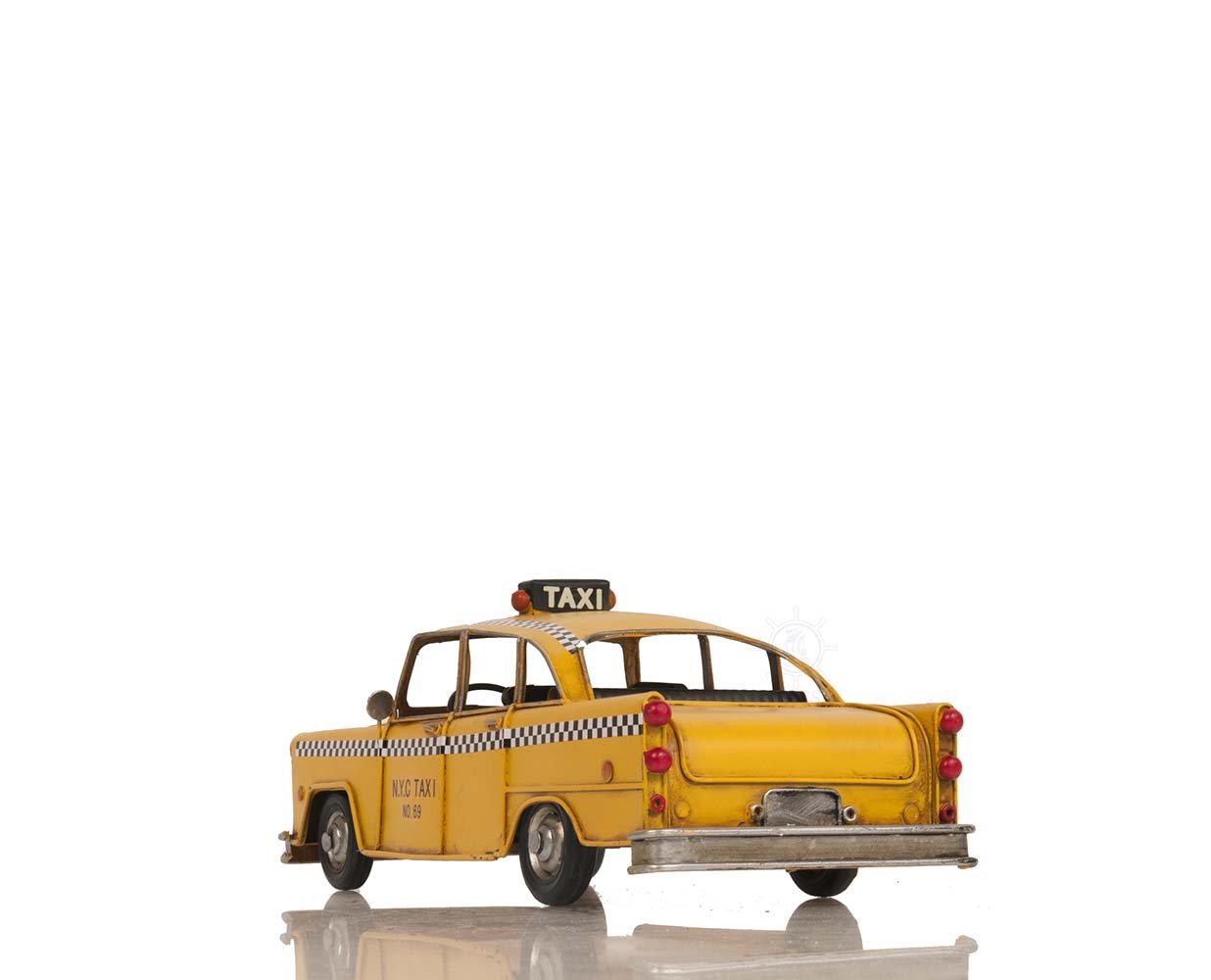 Handmade Tin Classic New York City Taxi Model