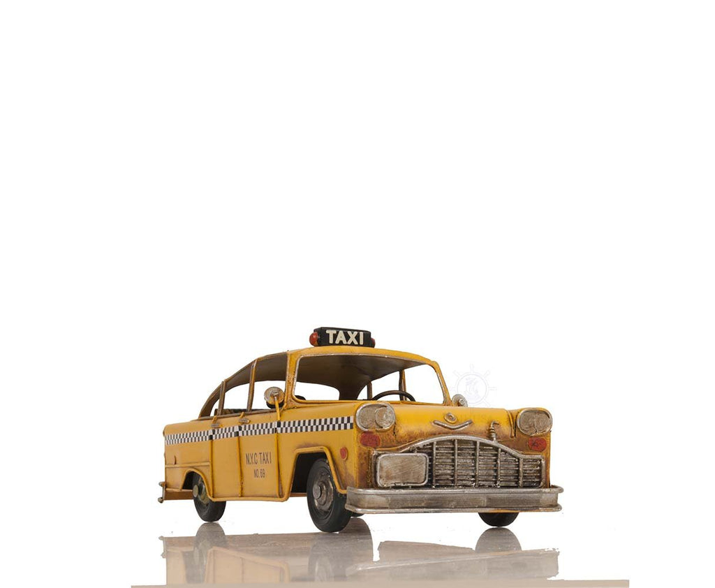 Handmade Tin Classic New York City Taxi Model