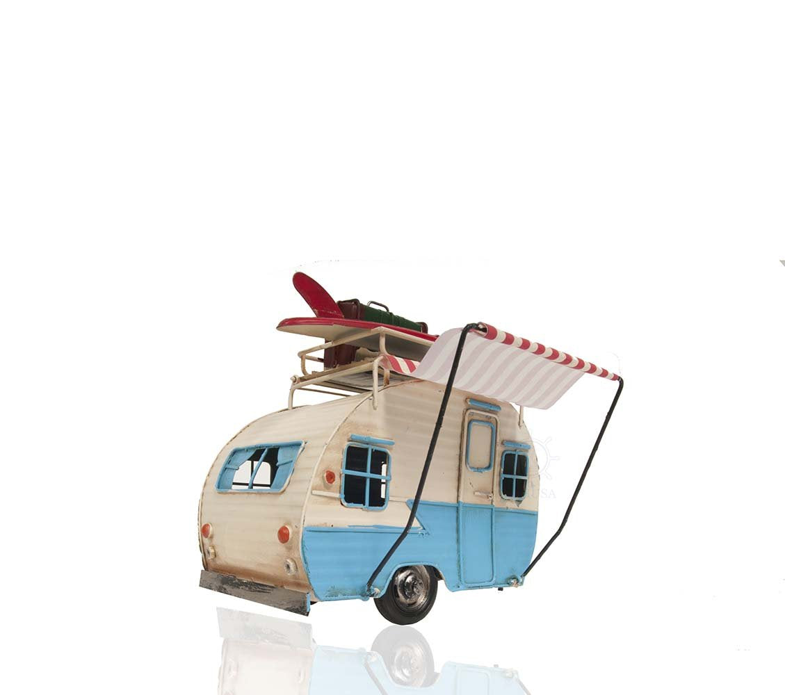 Classic Camper with photo frame piggy bank Metal