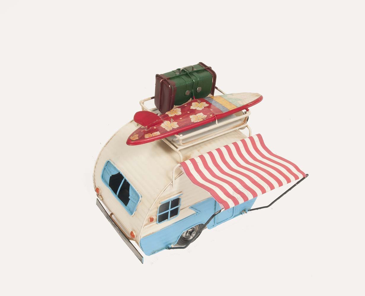 Classic Camper with photo frame piggy bank Metal