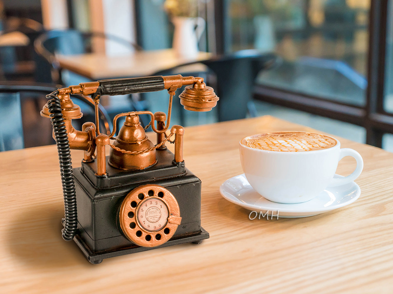 Handmade Vintage Telephone Coin Bank