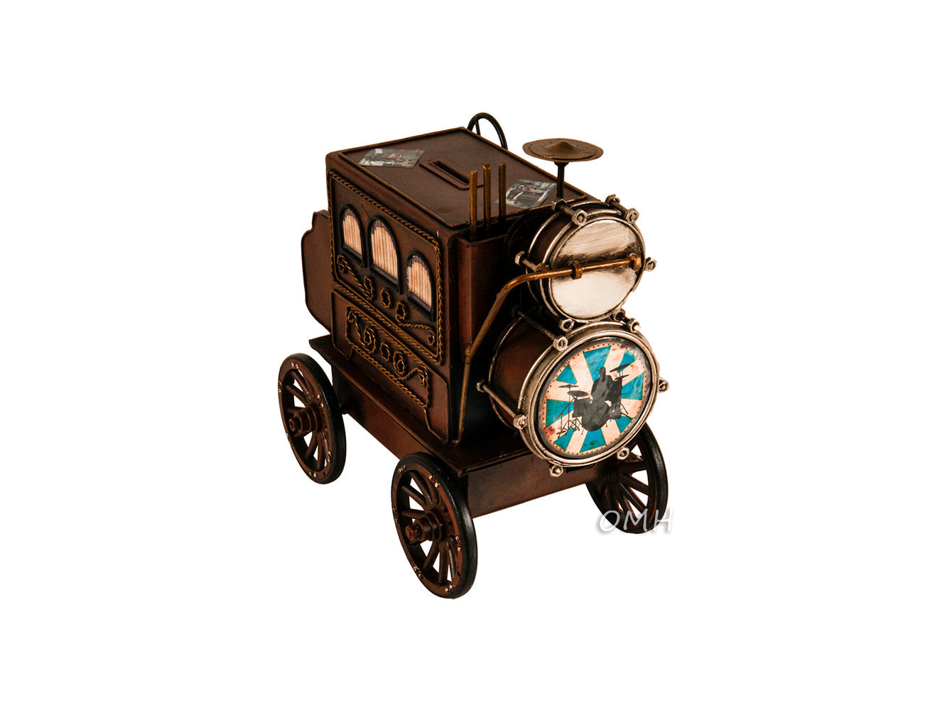 Metal Music Car Coin Bank Model