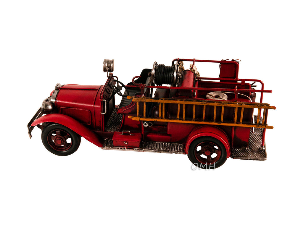 Handmade 1910s Fire Engine Truck Model