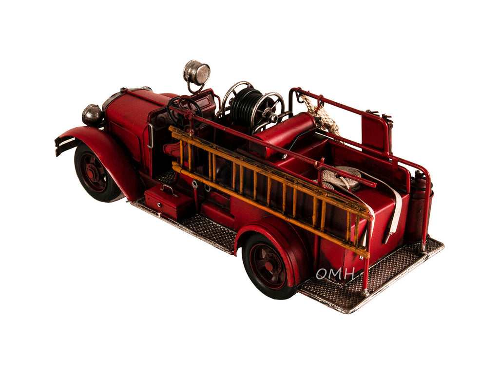 Handmade 1910s Fire Engine Truck Model