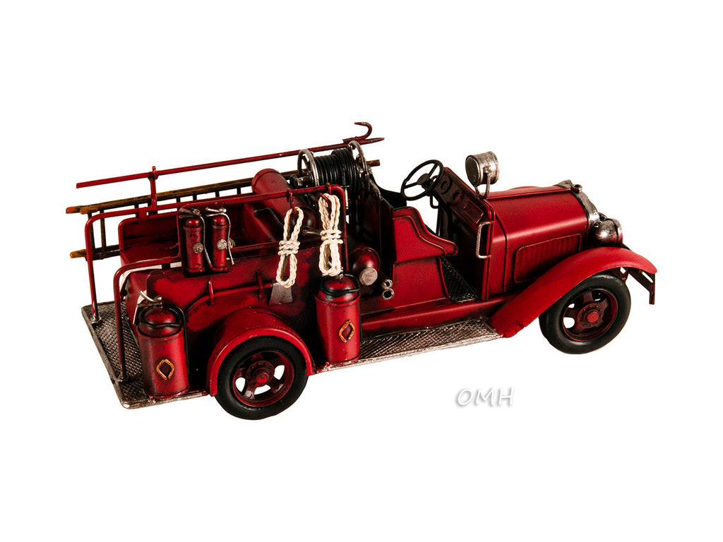 Handmade 1910s Fire Engine Truck Model