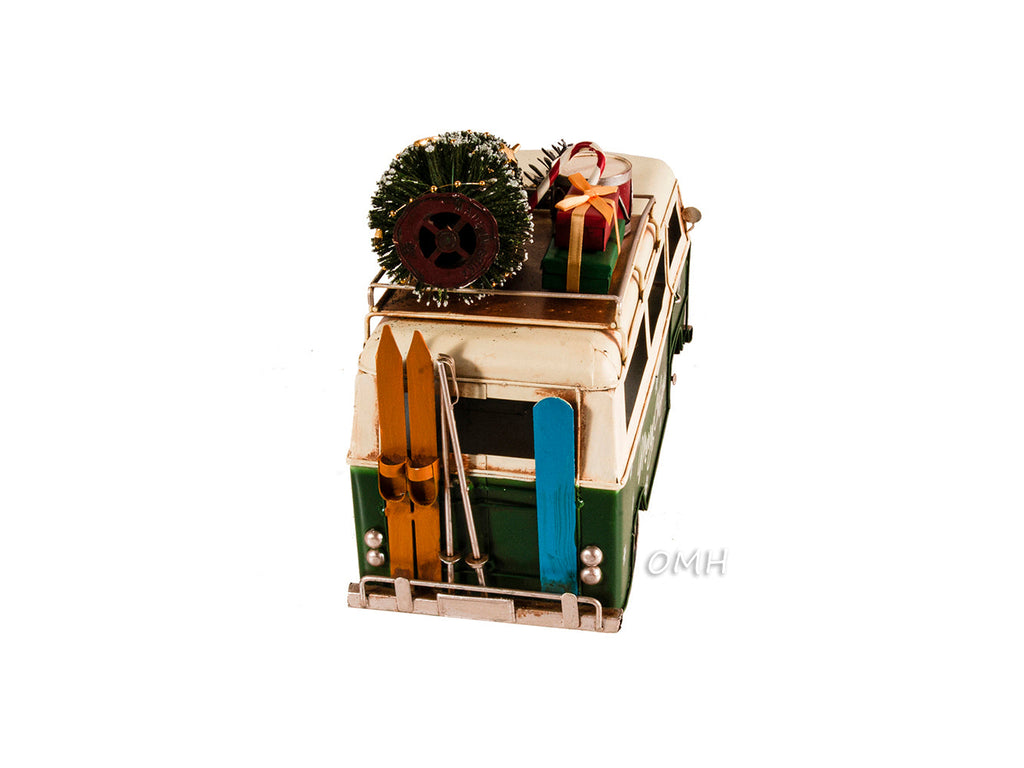 Handmade 1960s Volkswagen Bus Christmas Model