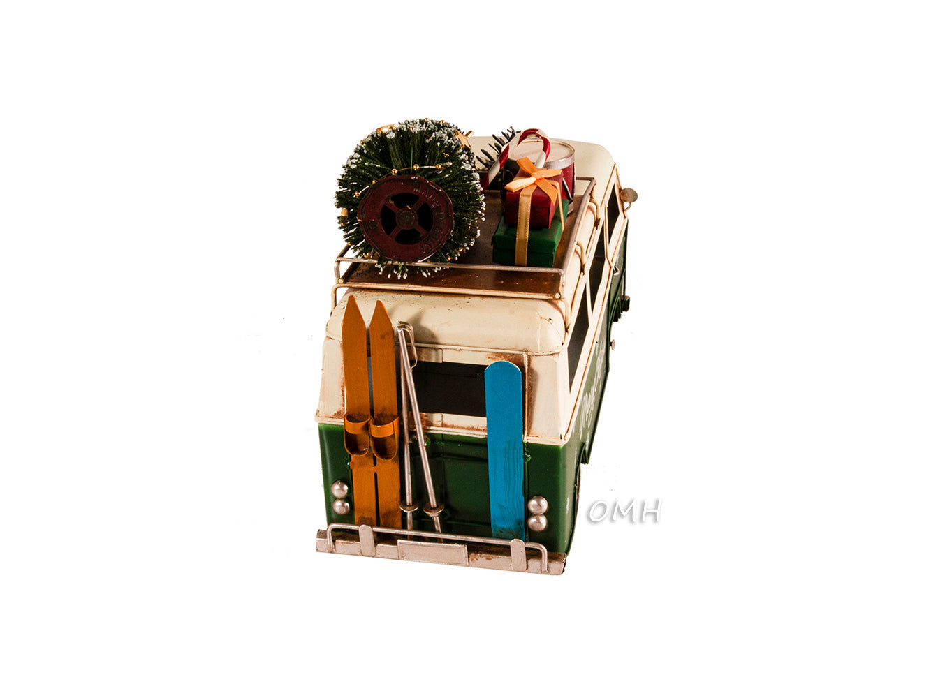 Handmade 1960s Volkswagen Bus Christmas Model