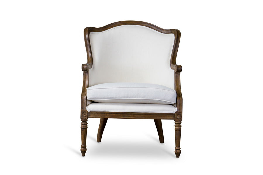 Baxton Studio Charlemagne Traditional French Accent Chair-