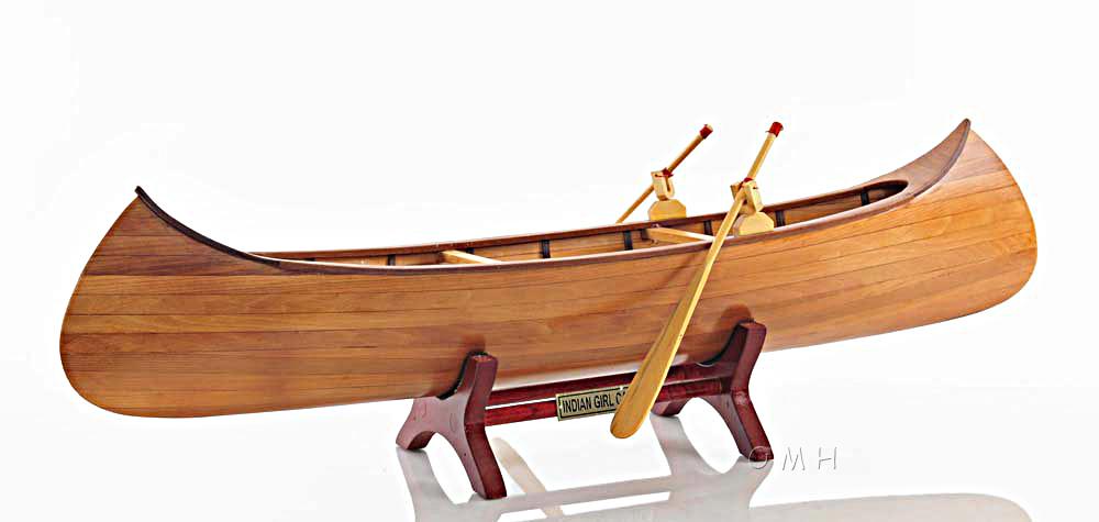Indian Girl Canoe