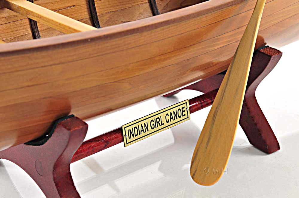 Indian Girl Canoe