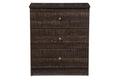 Baxton Studio Decon Modern and Contemporary Espresso Brown Wood 3-Drawer Storage Chest