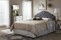 Baxton Studio Cora Modern and Contemporary Dark Grey Fabric Upholstered Full Size Headboard