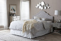 Baxton Studio Rita Modern and Contemporary Grayish Beige Fabric Upholstered Queen Size Headboard