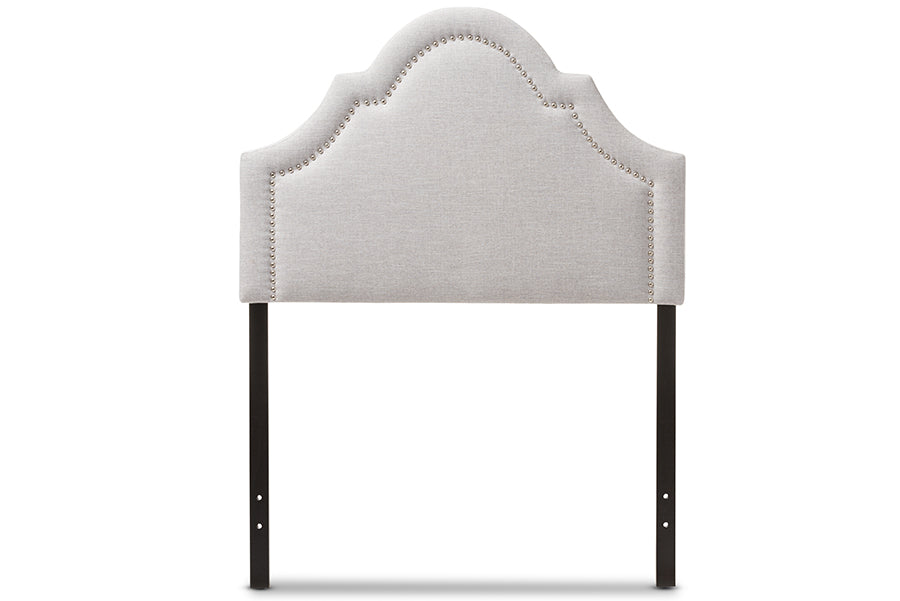 Baxton Studio Rita Modern and Contemporary Grayish Beige Fabric Upholstered Twin Size Headboard