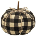 Small Black Buffalo Check Pumpkin (Pack of 2)