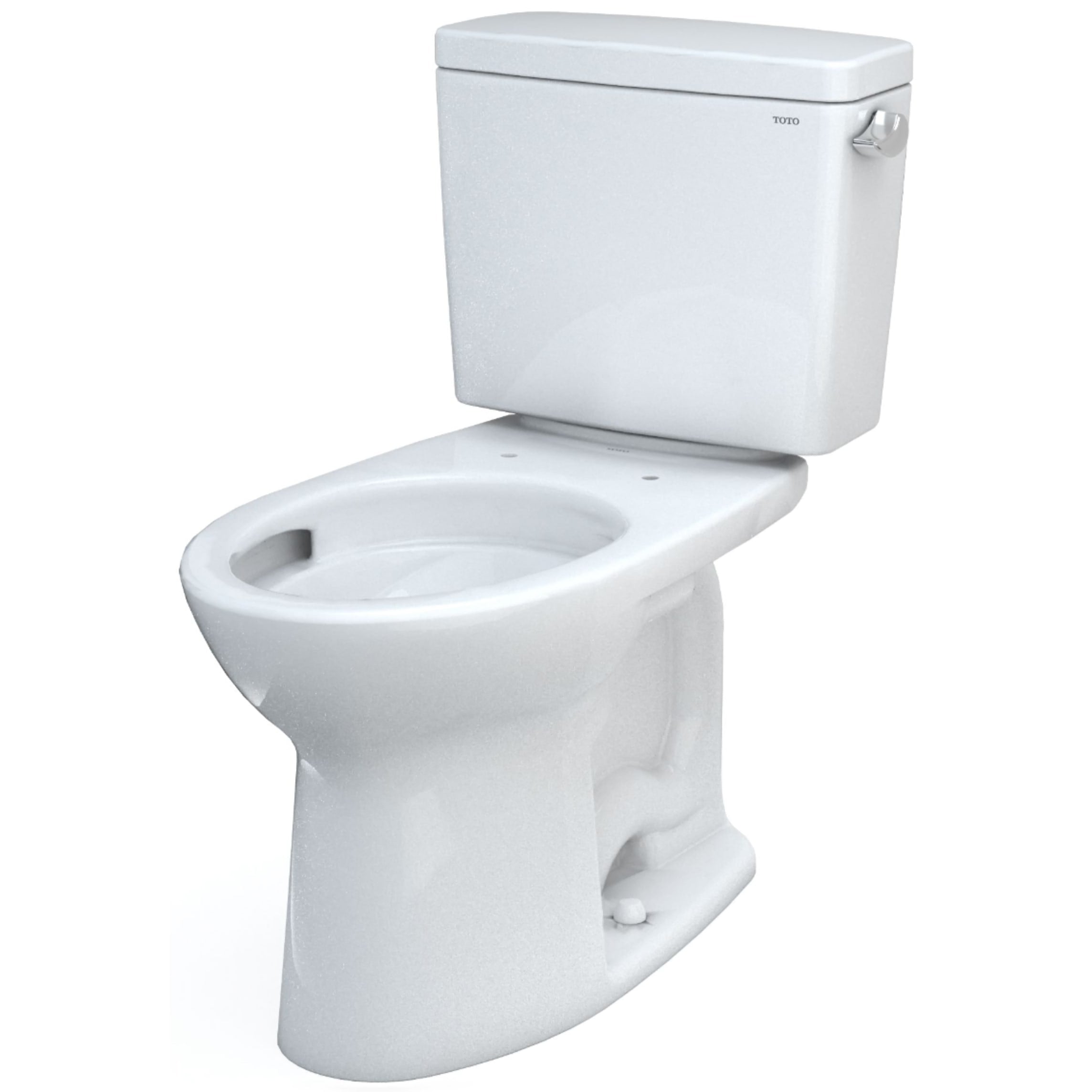 TOTO Drake 2-Piece Elongated Toilet with CeFiONtect and 1.28 GPF Tornado Flush, Right-Hand Lever, CST776CERG#01