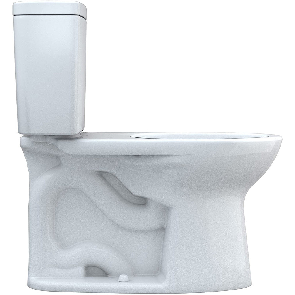 TOTO Drake 2-Piece Elongated Toilet with CeFiONtect and 1.28 GPF Tornado Flush, Right-Hand Lever, CST776CERG#01