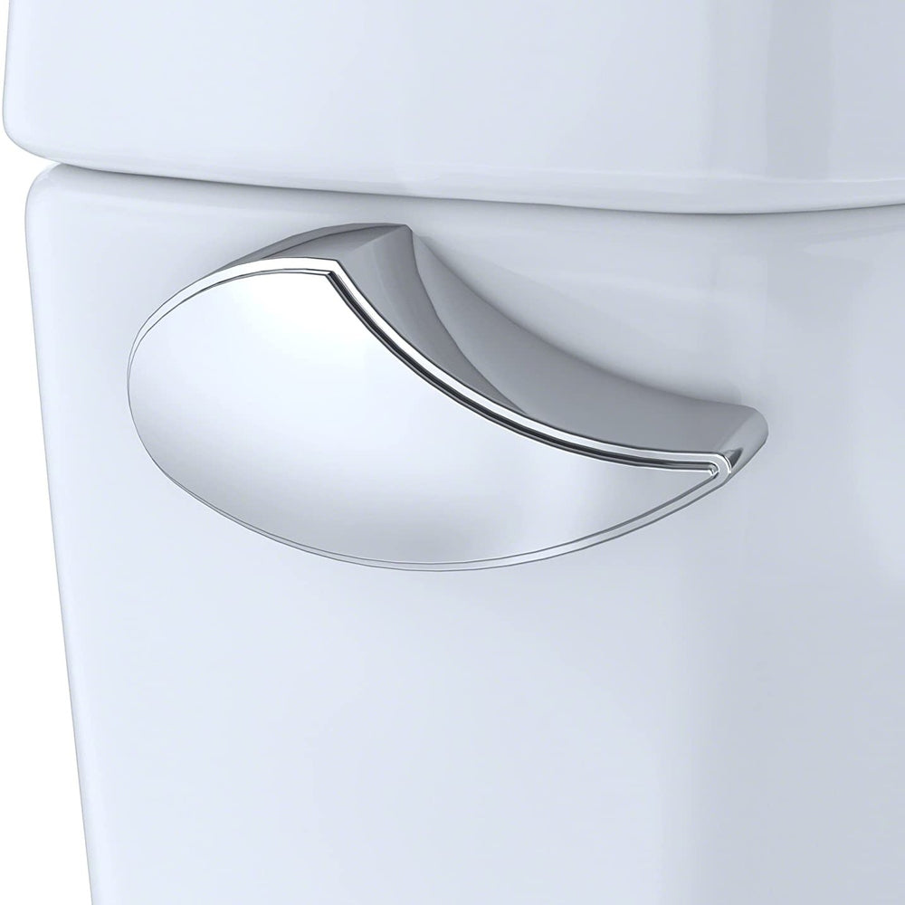 TOTO Drake Two-Piece Elongated 1.6 GPF Universal Height Toilet with CEFIONTECT and Tornado Flush, Cotton White,  CST776CSFG#01