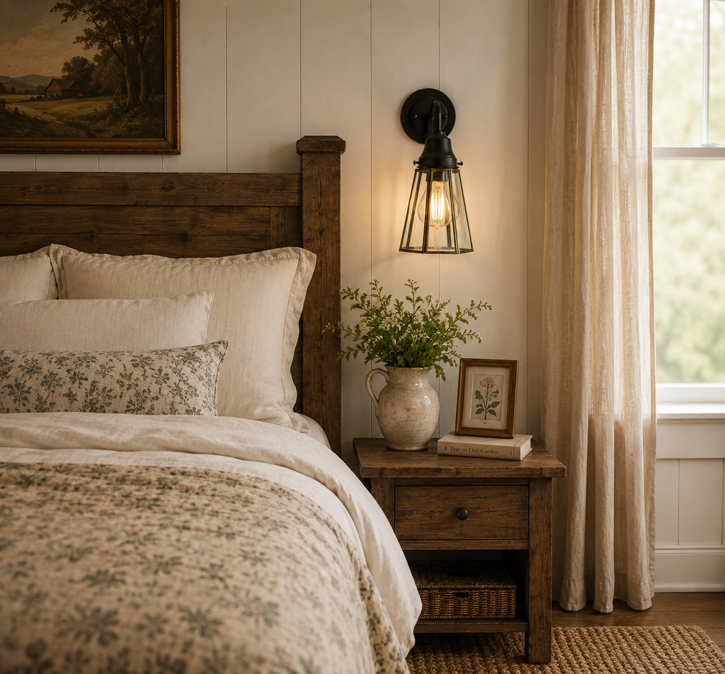 Clear Glass and Brass Wall Sconce or Pendant Light