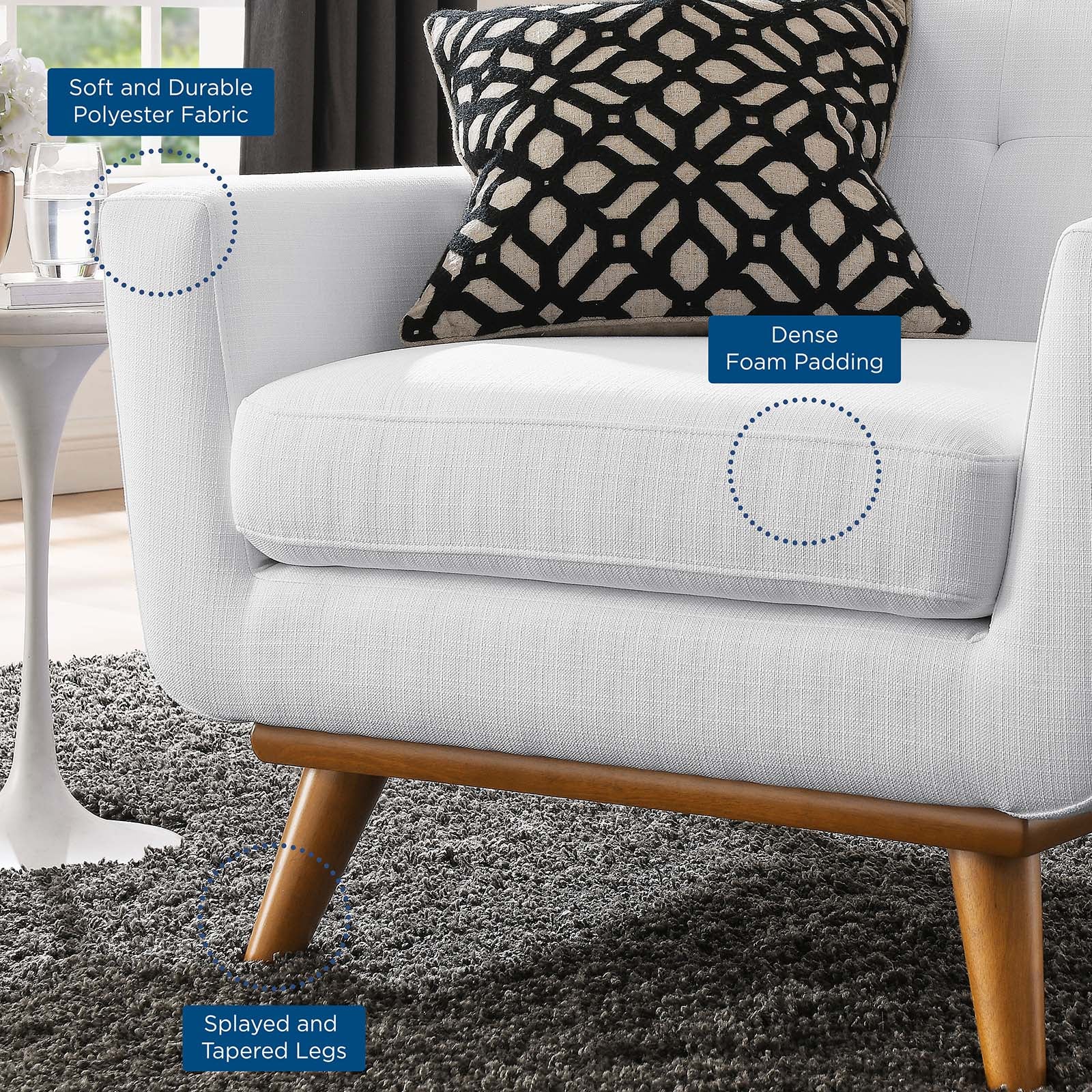 Engage Upholstered Fabric Armchair by Modway