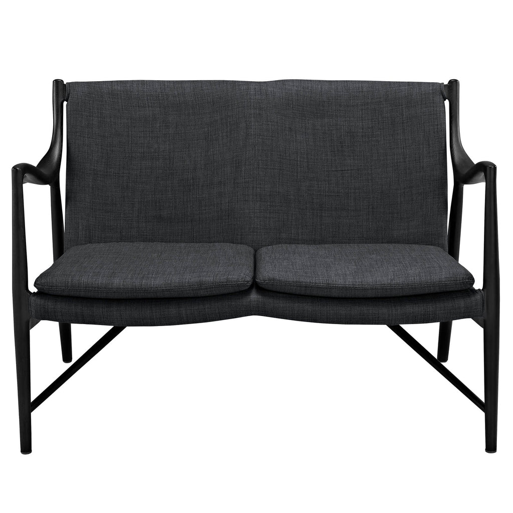 Makeshift Upholstered Fabric Loveseat by Modway