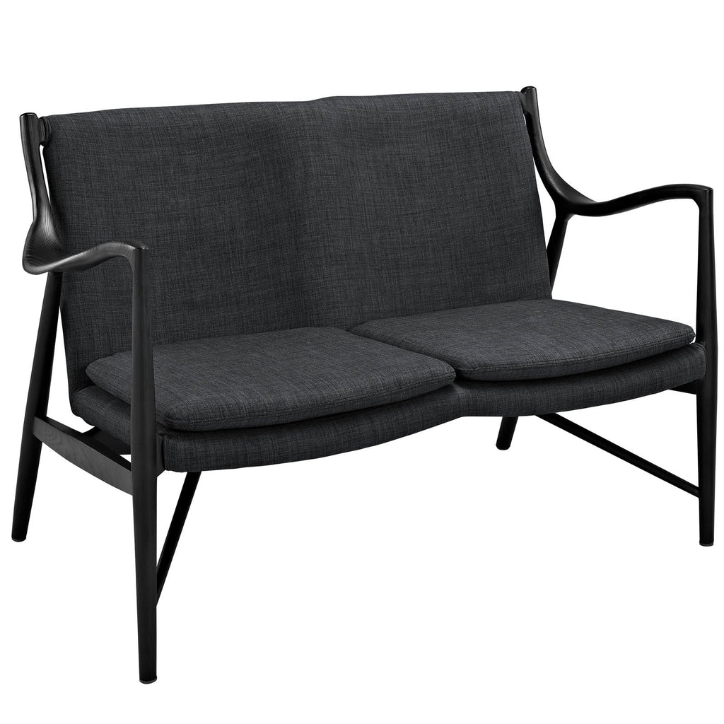 Makeshift Upholstered Fabric Loveseat by Modway