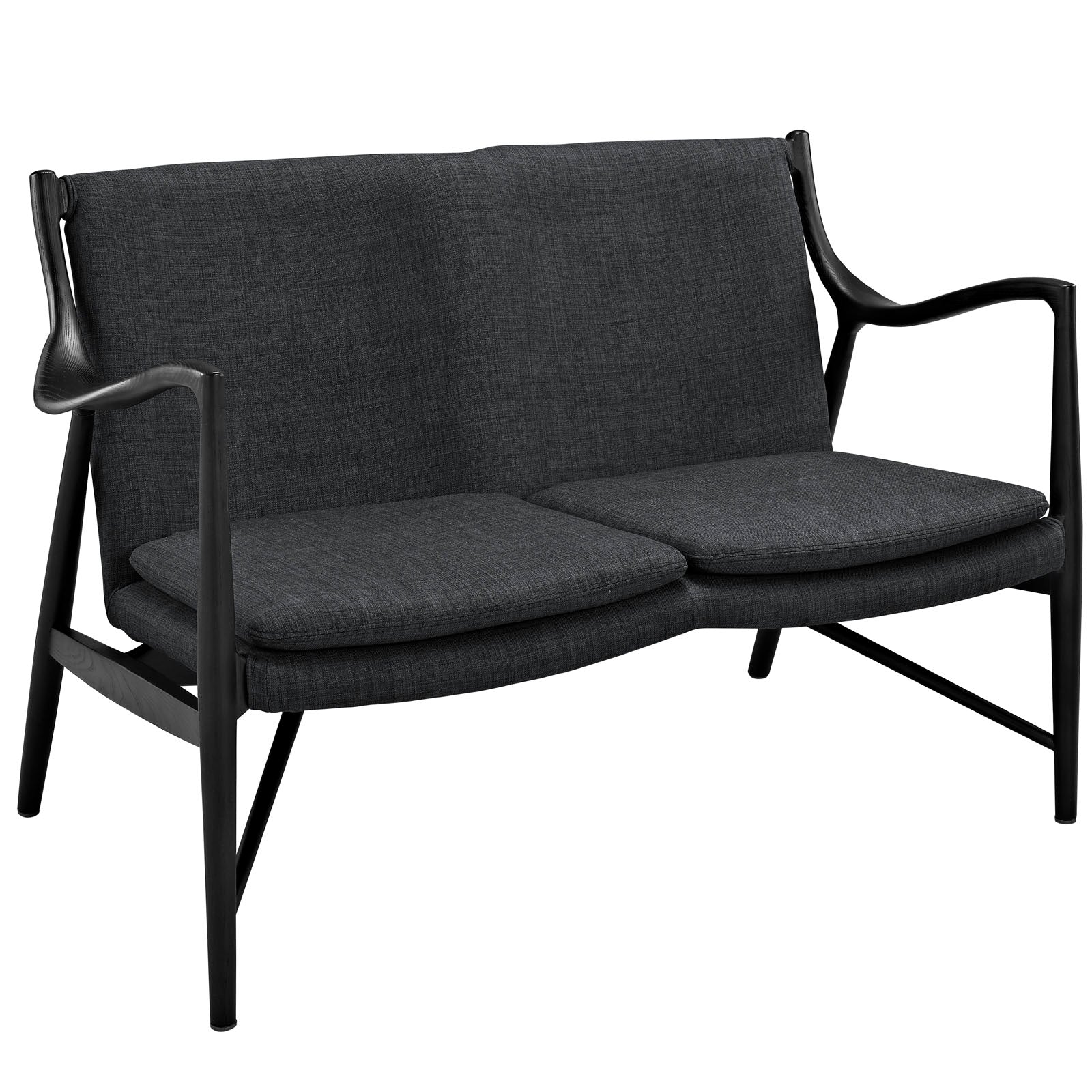 Makeshift Upholstered Fabric Loveseat by Modway