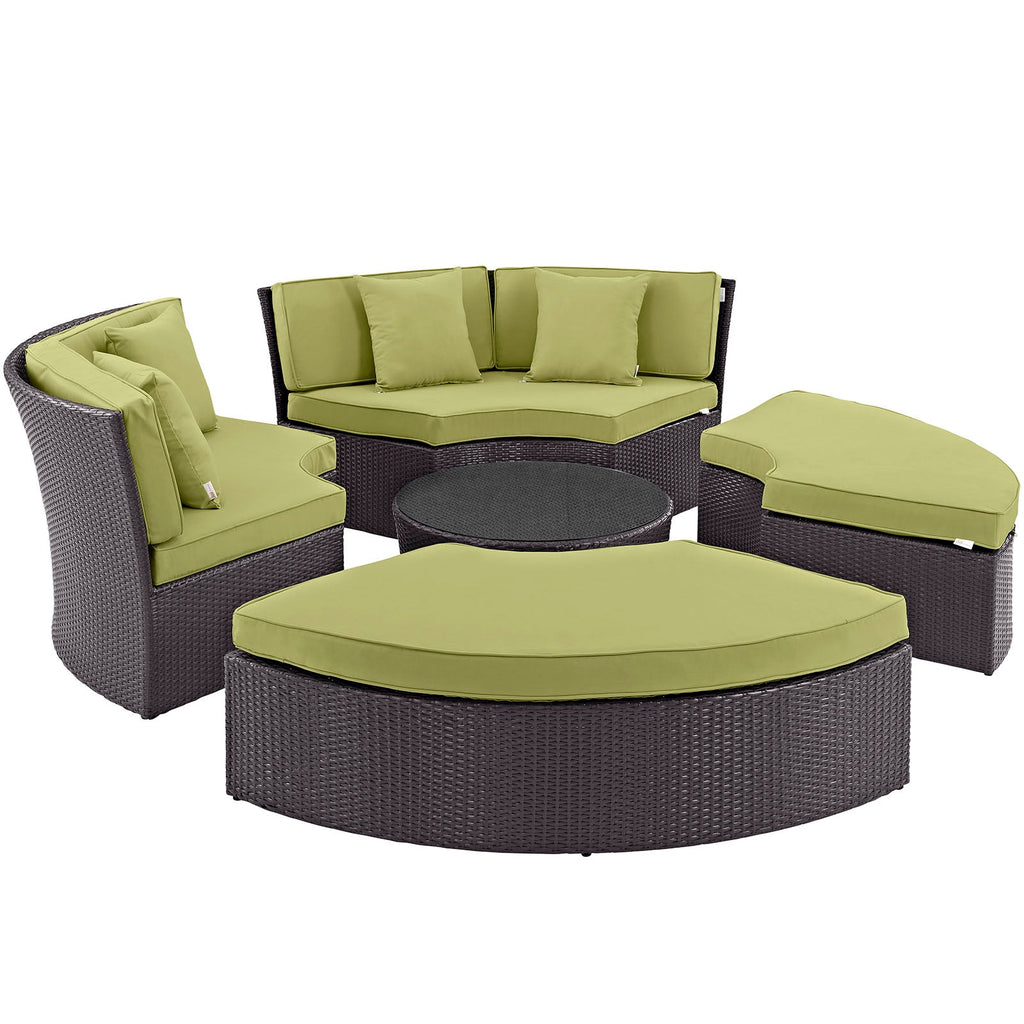 Convene Circular Outdoor Patio Daybed Set by Modway
