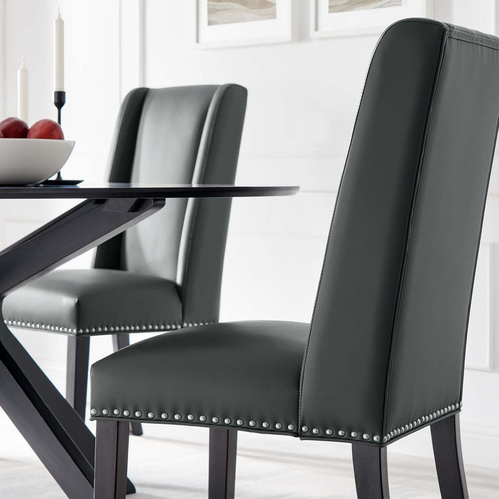 Baron Vegan Leather Dining Chair by Modway