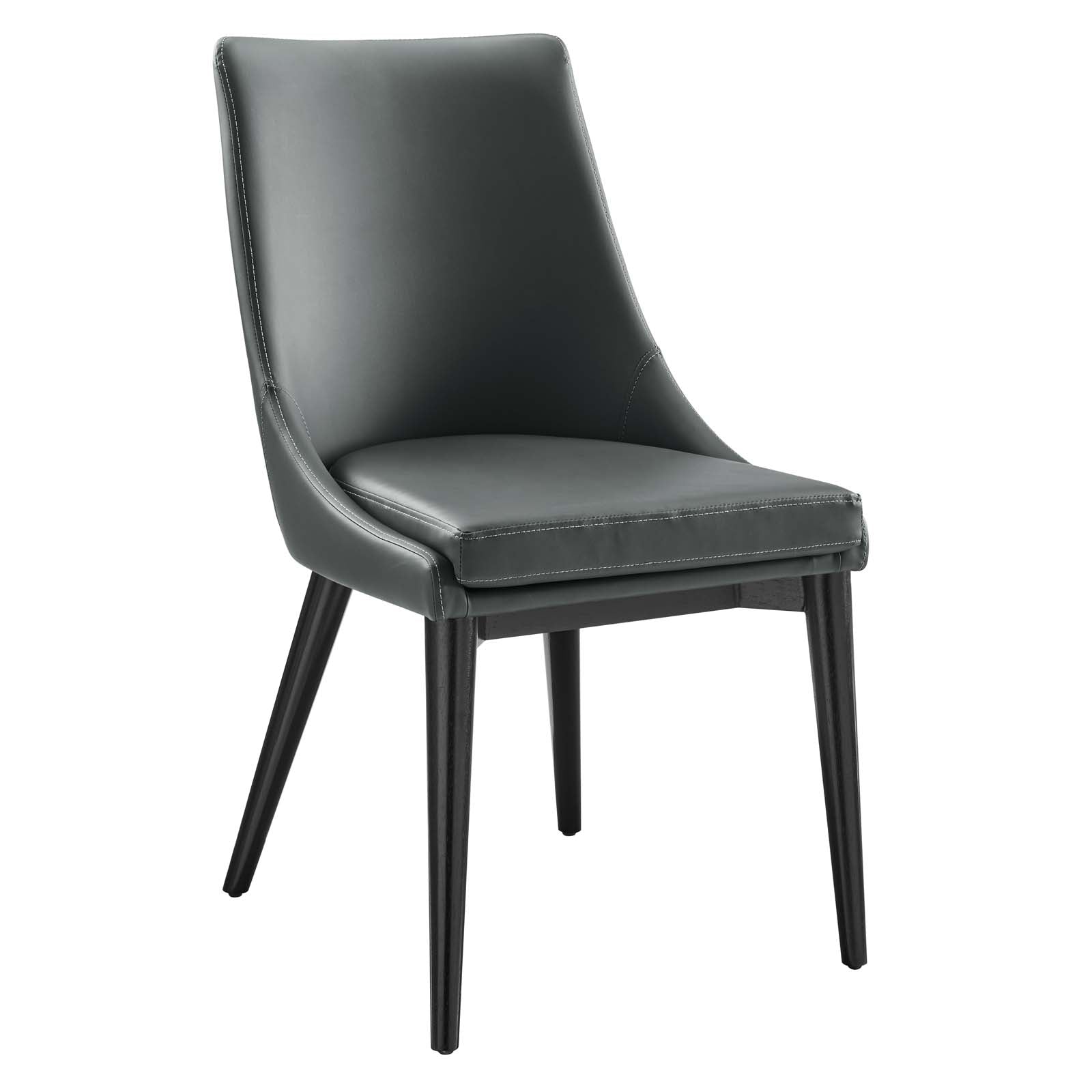 Viscount Vinyl Dining Side Chair Set of 2 by Modway