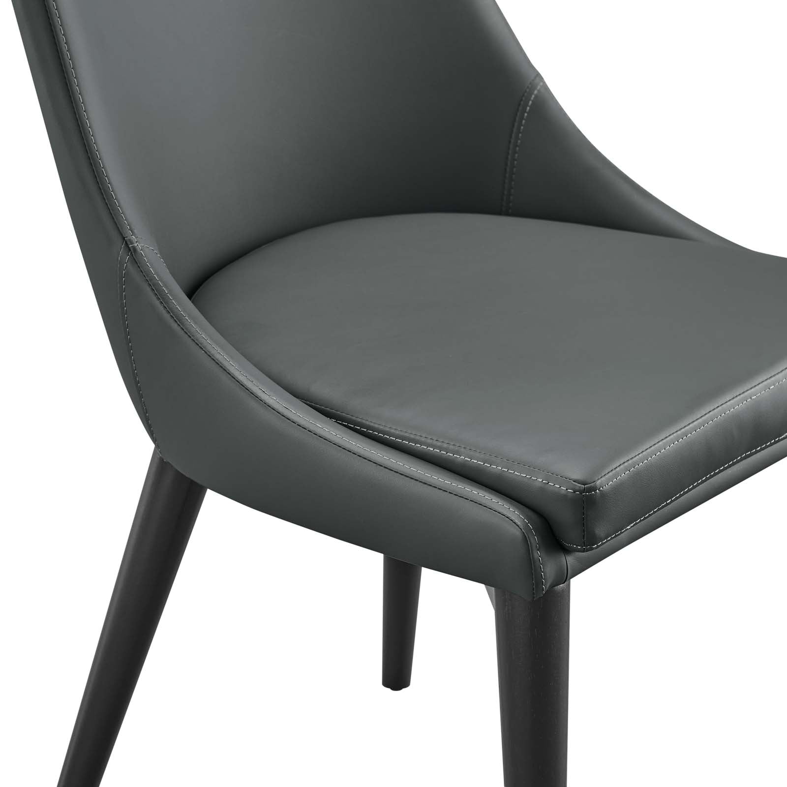 Viscount Vinyl Dining Side Chair Set of 2 by Modway