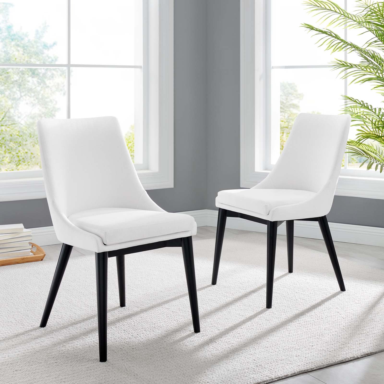 Viscount Fabric Dining Side Chair Set of 2 by Modway