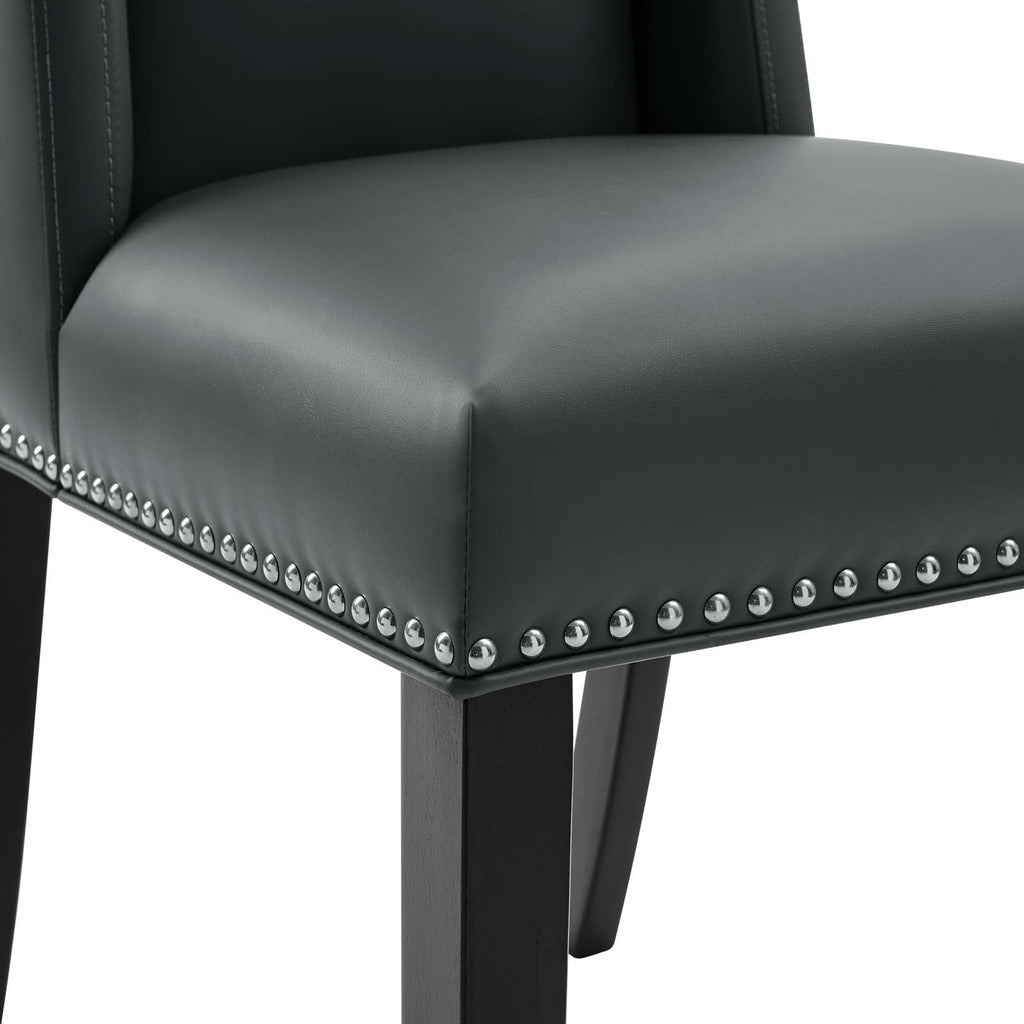 Baron Vinyl Dining Chair Set of 2 by Modway