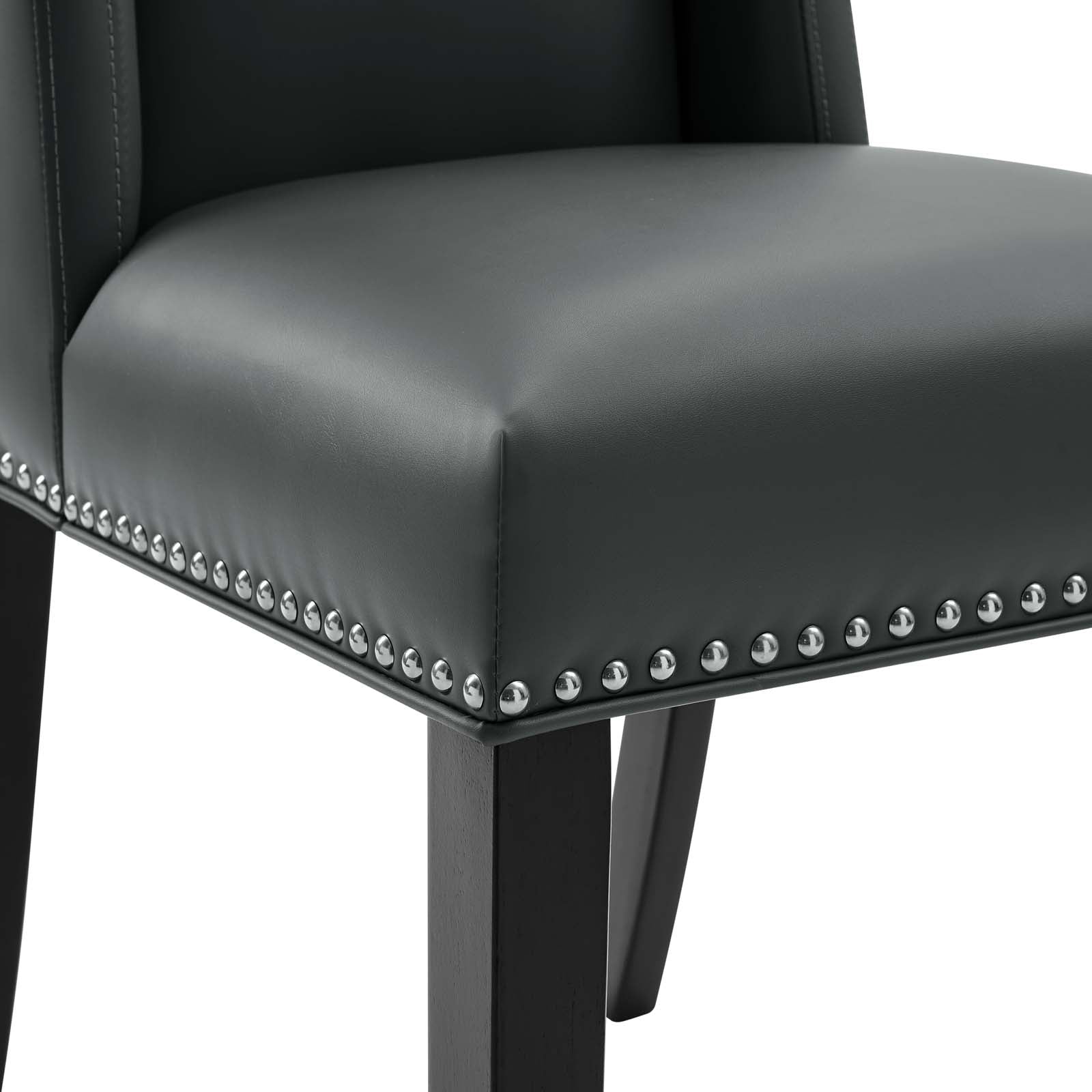 Baron Vinyl Dining Chair Set of 2 by Modway