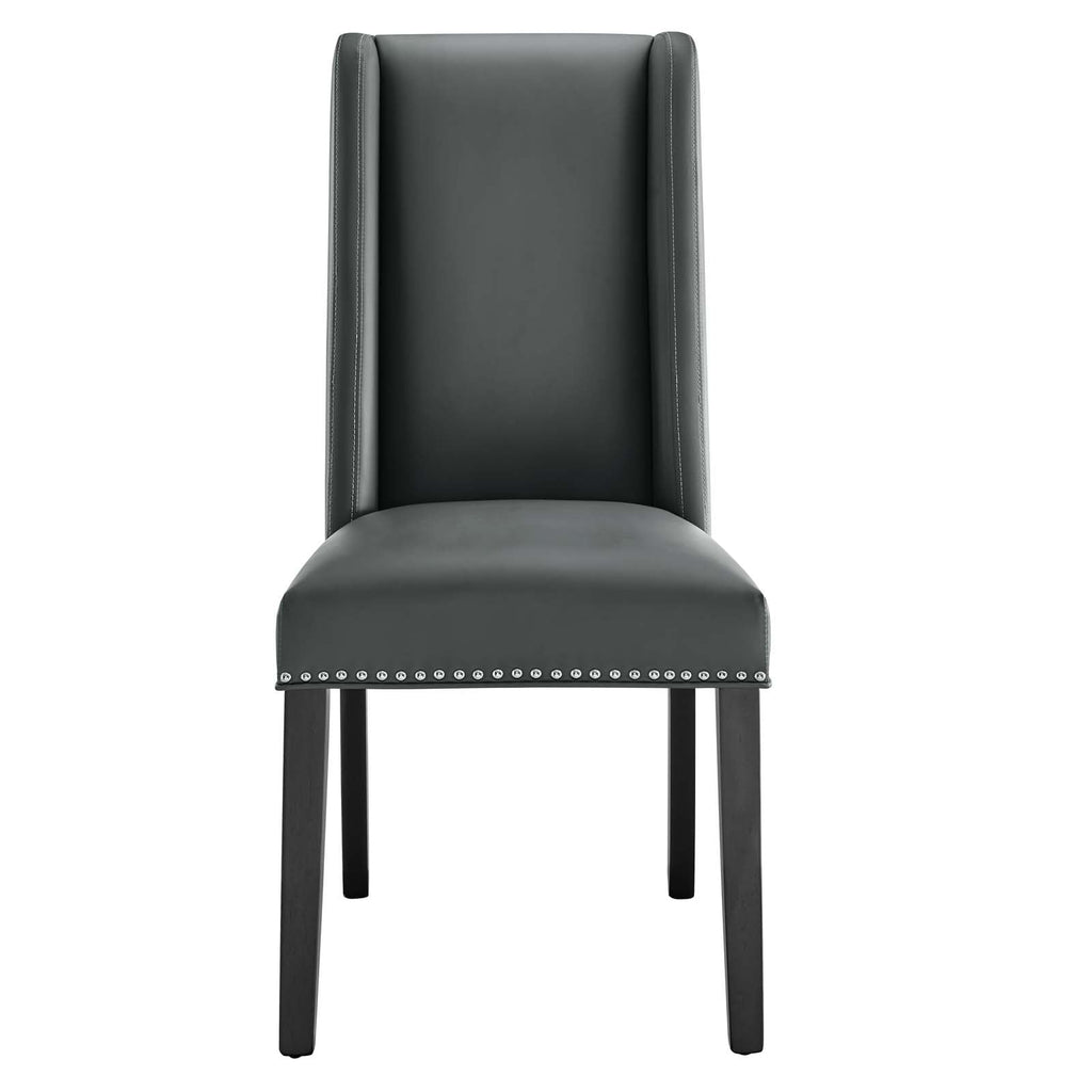 Baron Vinyl Dining Chair Set of 2 by Modway