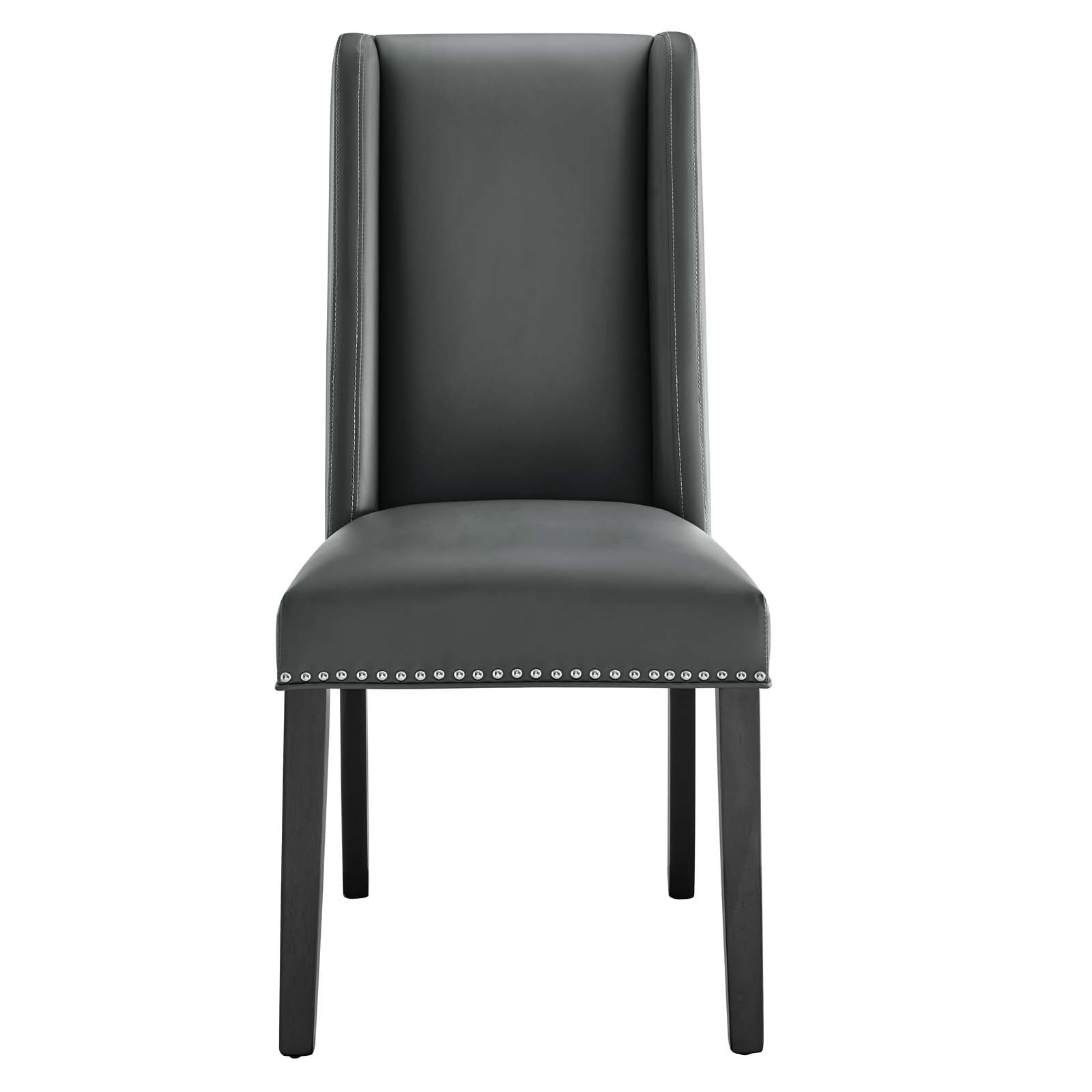 Baron Vinyl Dining Chair Set of 2 by Modway