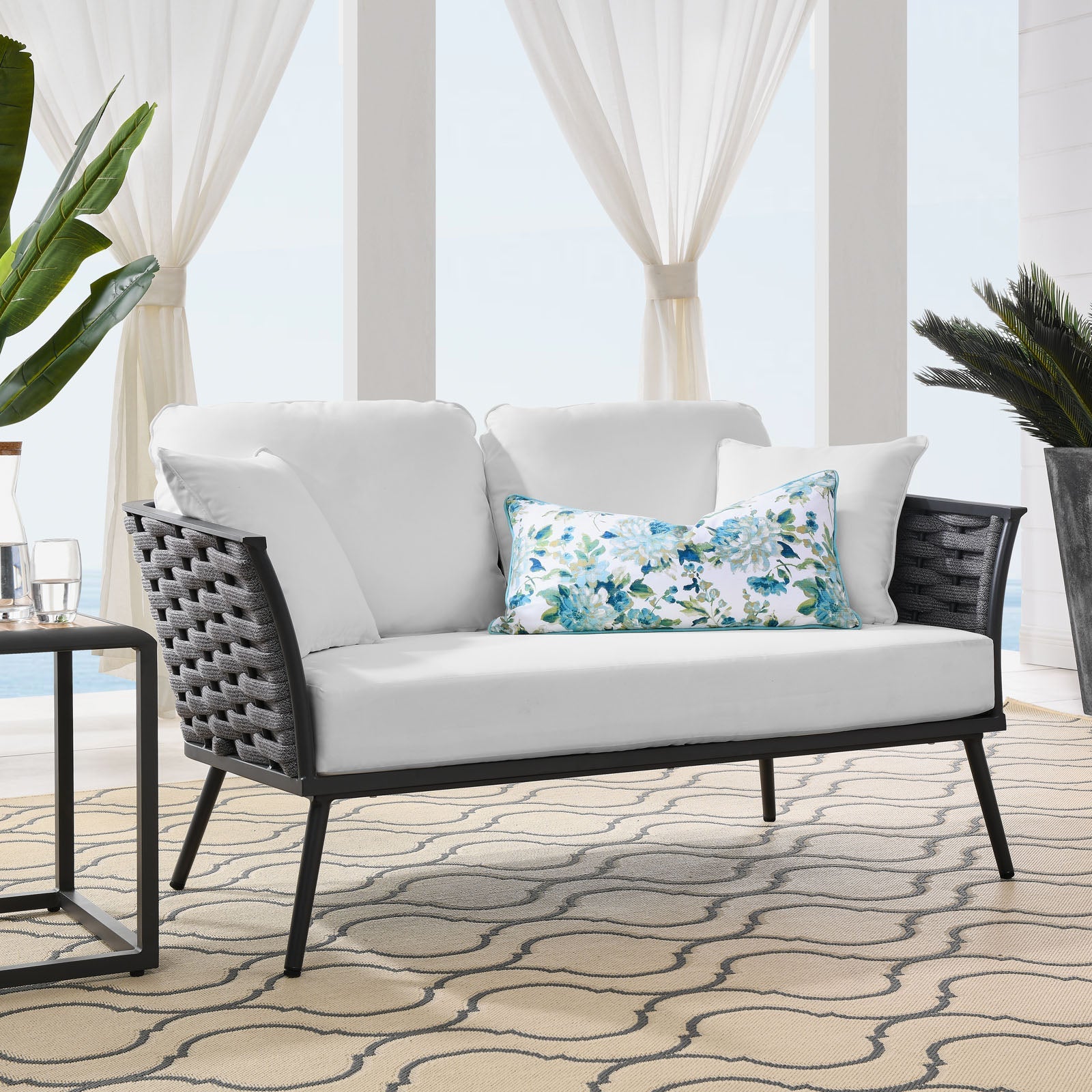 Stance Outdoor Patio Aluminum Loveseat by Modway