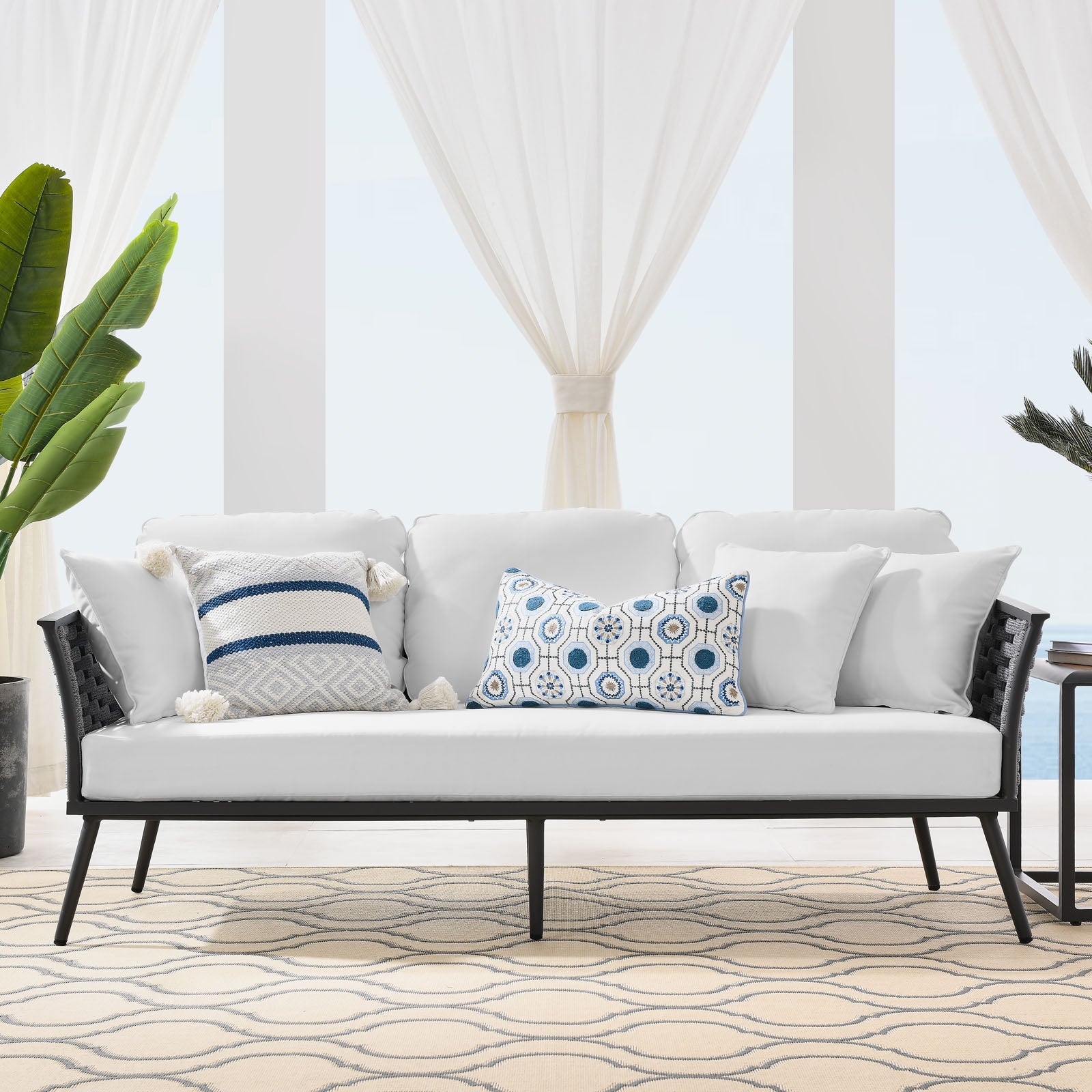 Stance Outdoor Patio Aluminum Sofa by Modway