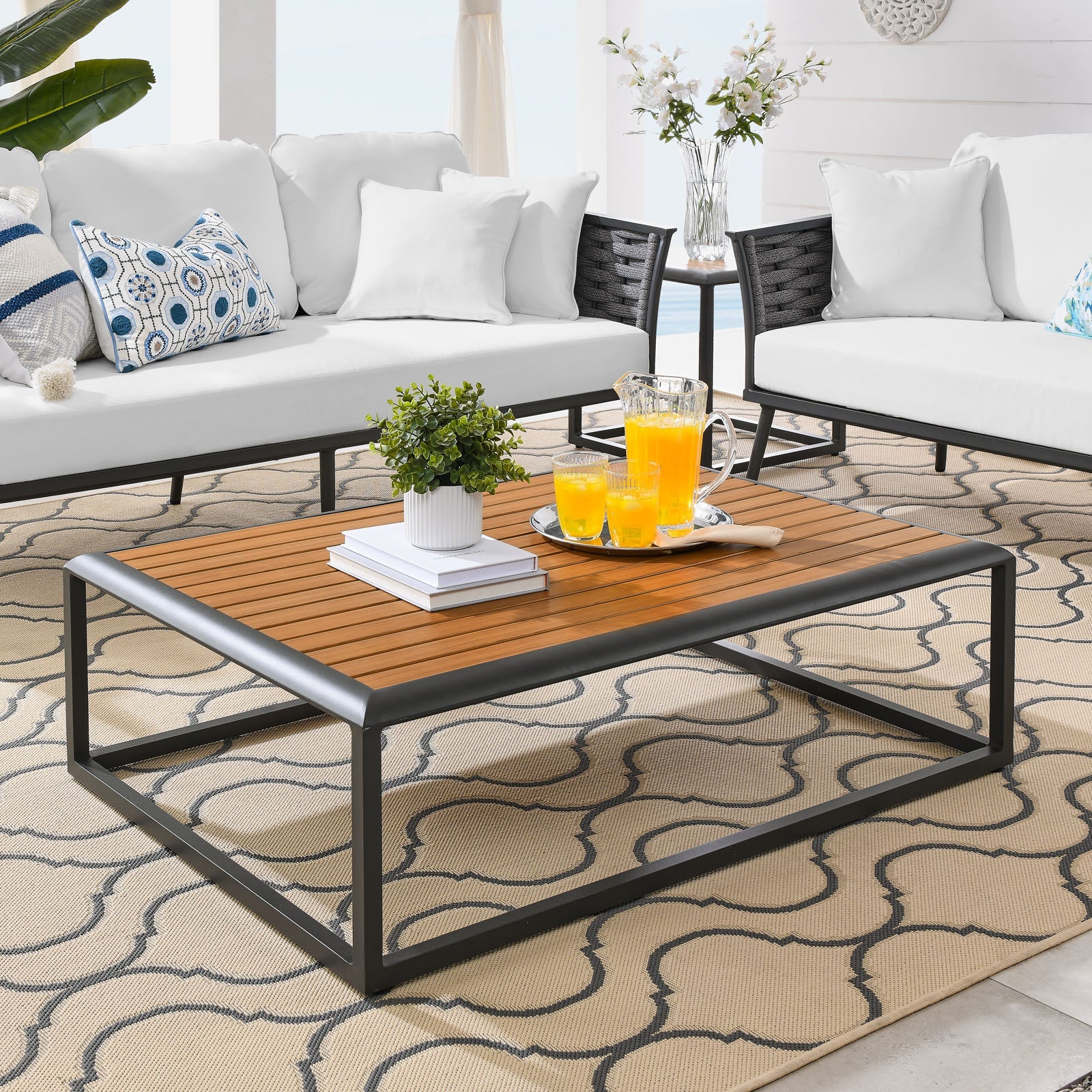 Stance Outdoor Patio Aluminum Coffee Table by Modway