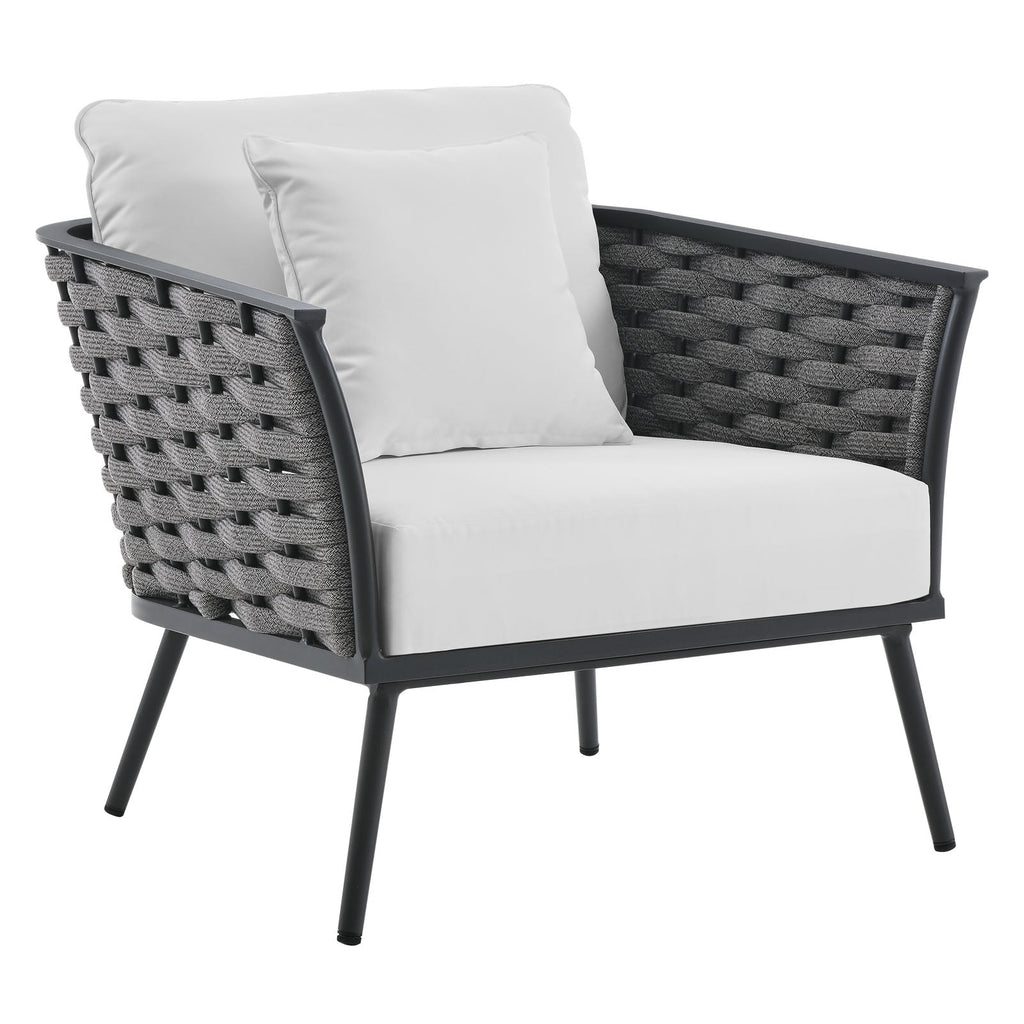 Stance 3 Piece Outdoor Patio Aluminum Sectional Sofa Set by Modway