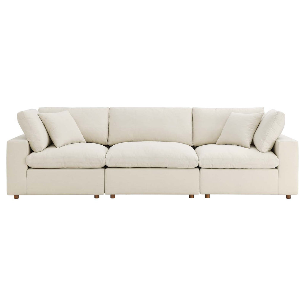Commix 3 Piece Down Filled Overstuffed Sectional Sofa Set by Modway