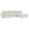 Commix 4 Piece Down Filled Overstuffed Sectional Sofa Set by Modway