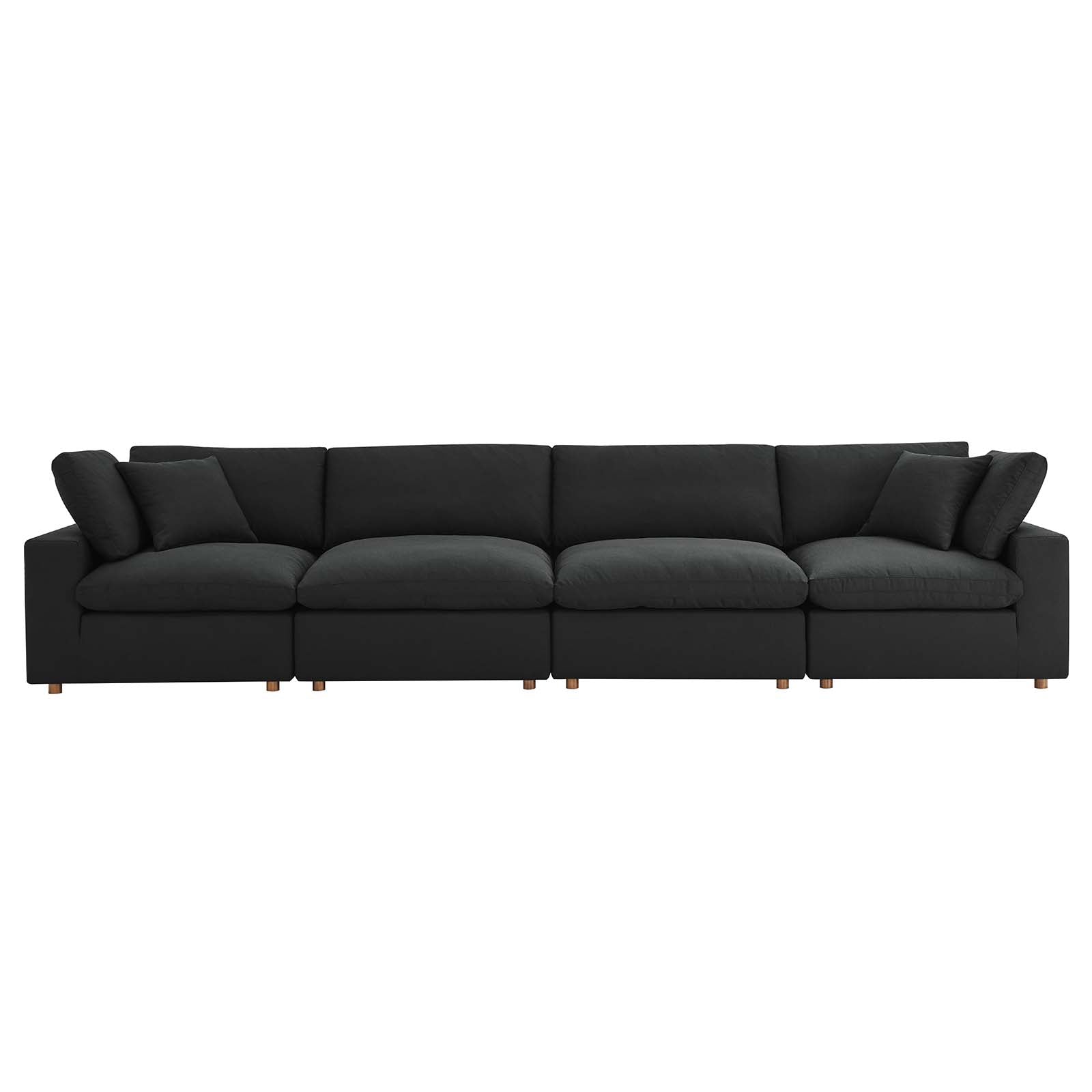 Commix 4 Piece Down Filled Overstuffed Sectional Sofa Set by Modway