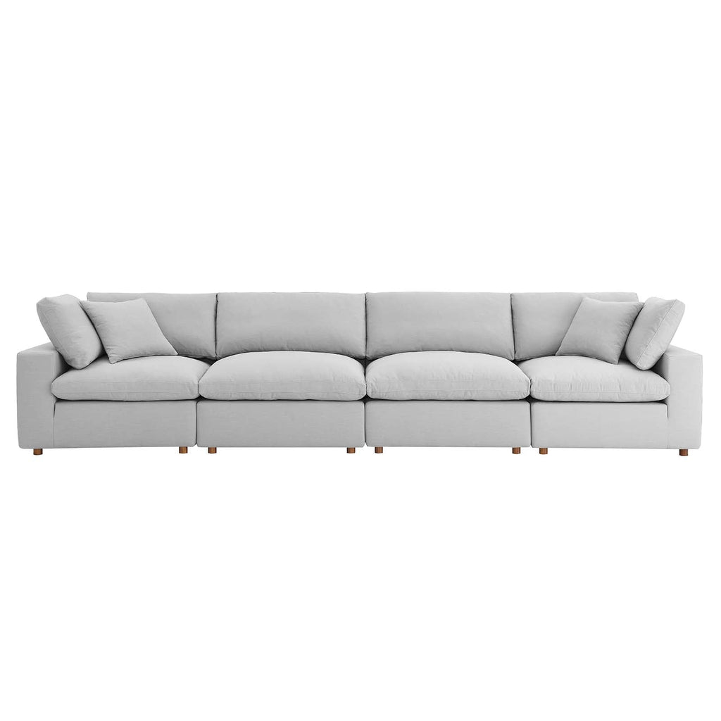 Commix 4 Piece Down Filled Overstuffed Sectional Sofa Set by Modway