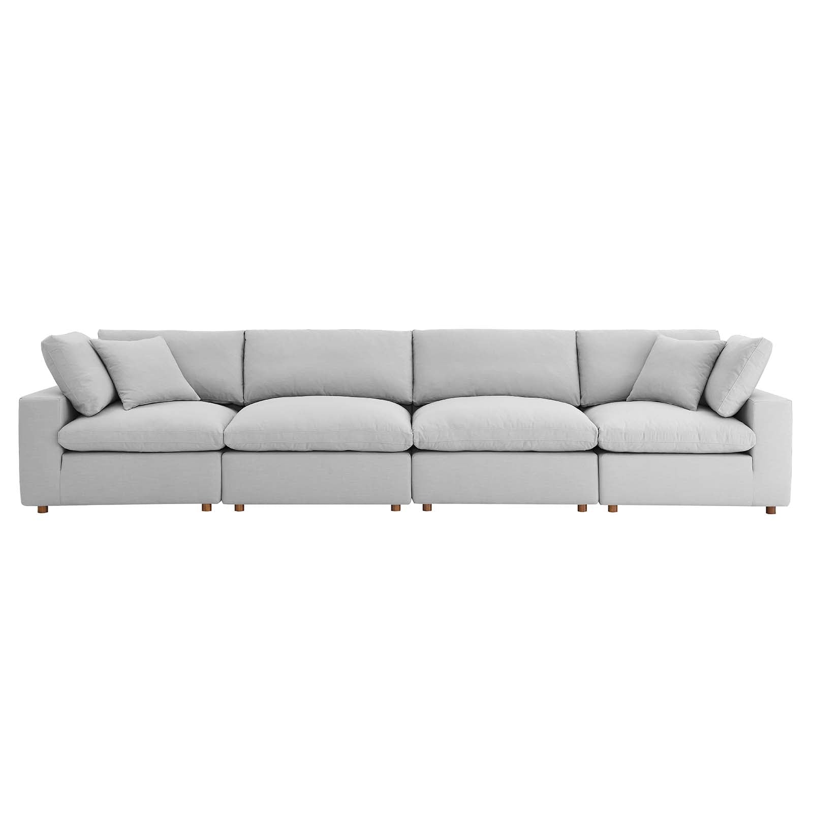 Commix 4 Piece Down Filled Overstuffed Sectional Sofa Set by Modway